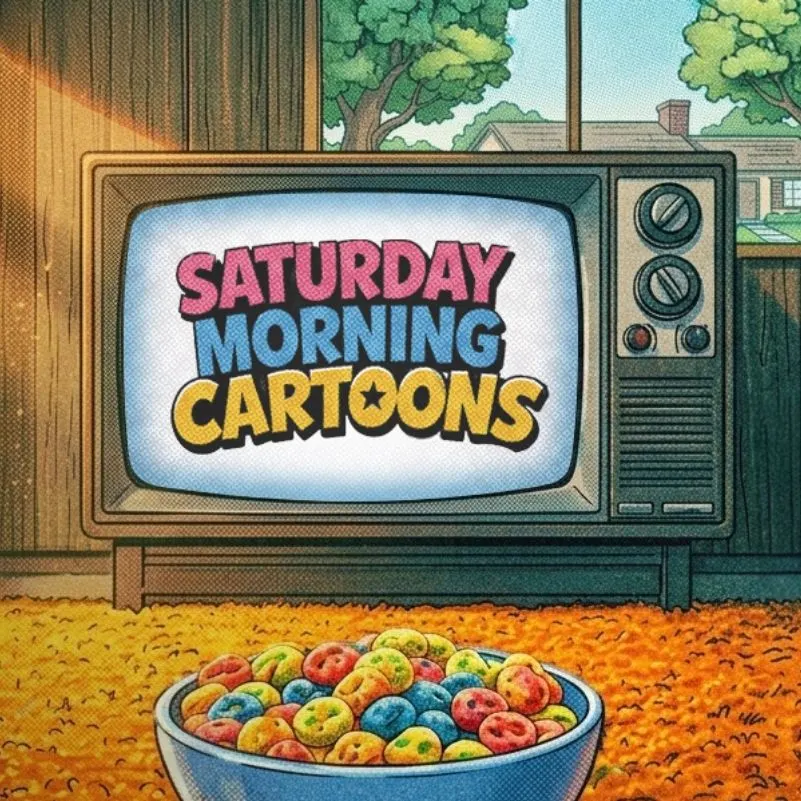 Saturday Morning Cartoon and Cereal Buffet Party