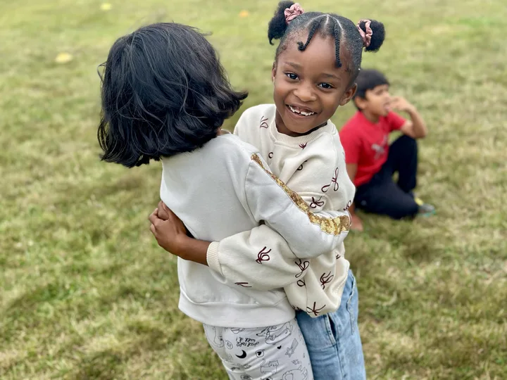 Children in Ajax’s Playgrounds Program, identified on the town camp page.